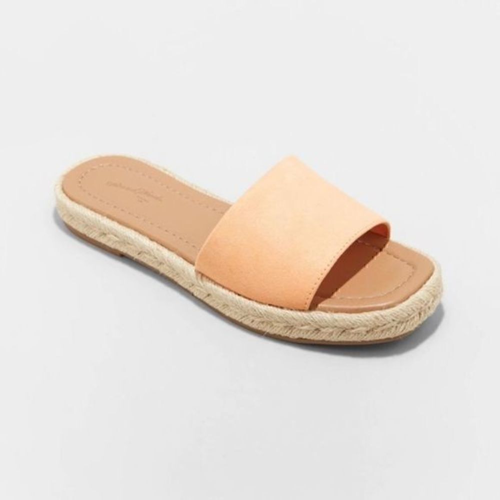 Women's Maren Square Toe Espadrille Slide Sandals - Universal Thread